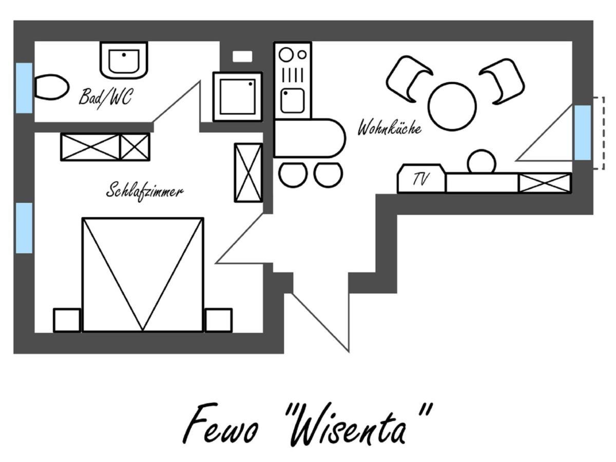 Feriengut Dietzsch Apartamento Poritzsch Quarto foto